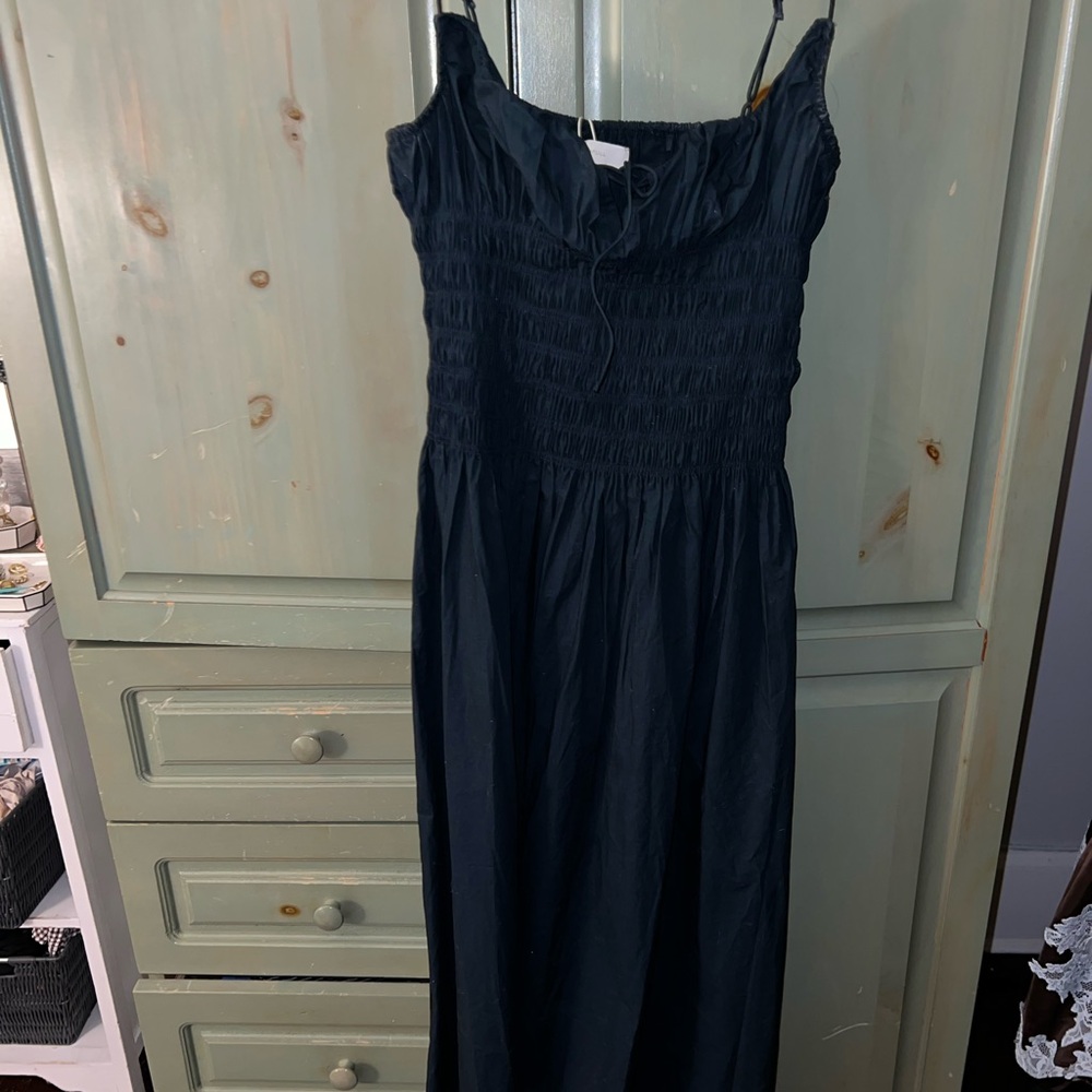 Faithfull the Brand Dark Blue Maxi Dress - Picture 2 of 5